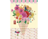 Greeting card a5 vase, 1 pc.